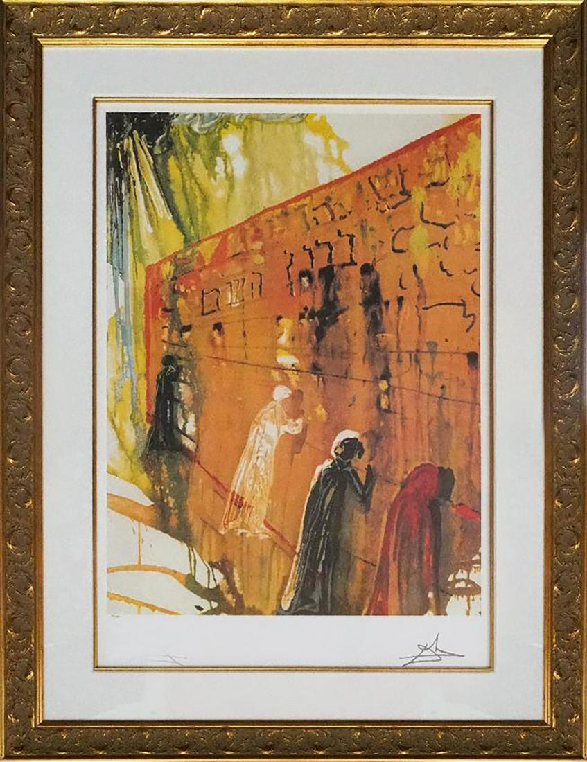 Salvador Dali Limited Edition  Original Lithograph  Wailing Wall Hand signed and numbered (1 of 1)