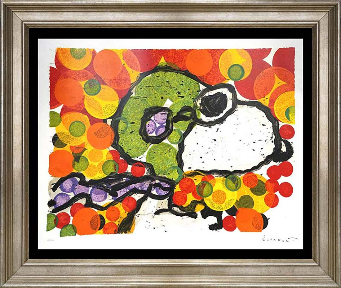 Original Lithograph Tom Everhart Snoopy Limited Edition Synchronize my Boogie Morning (1 of 1)