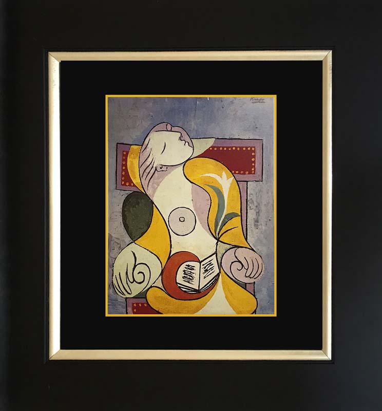 Pablo Picasso color plate Lithograph after Picasso: Pablo Picasso Color Plate Lithograph from 1976. Approx. 20x22 inches. Professionally framed. Includes certificate of authenticity.