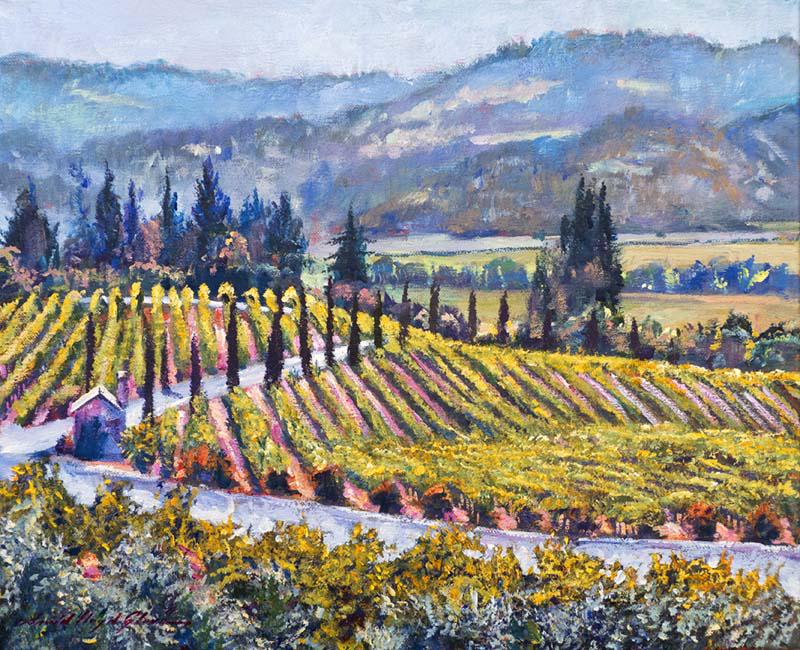 Napa Valley Vineyards Original on canvas David Lloyd Glover (1 of 1)