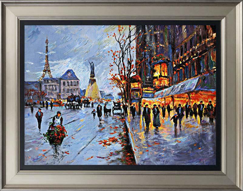Limited Edition Hand embellished canvas Michael Schofield Paris (1 of 1)