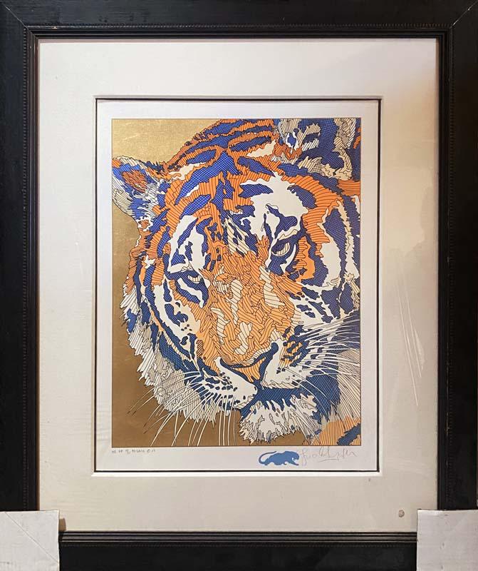 Original colored etching with gold leaf (1 of 1)