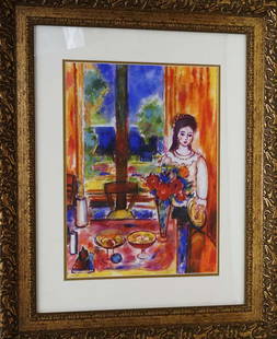 Katherine Arion Limited Edition on paper: Katherine Arion Limited Edition Artist Proof Approx 33x26 inches Includes certificate and is custom framed.