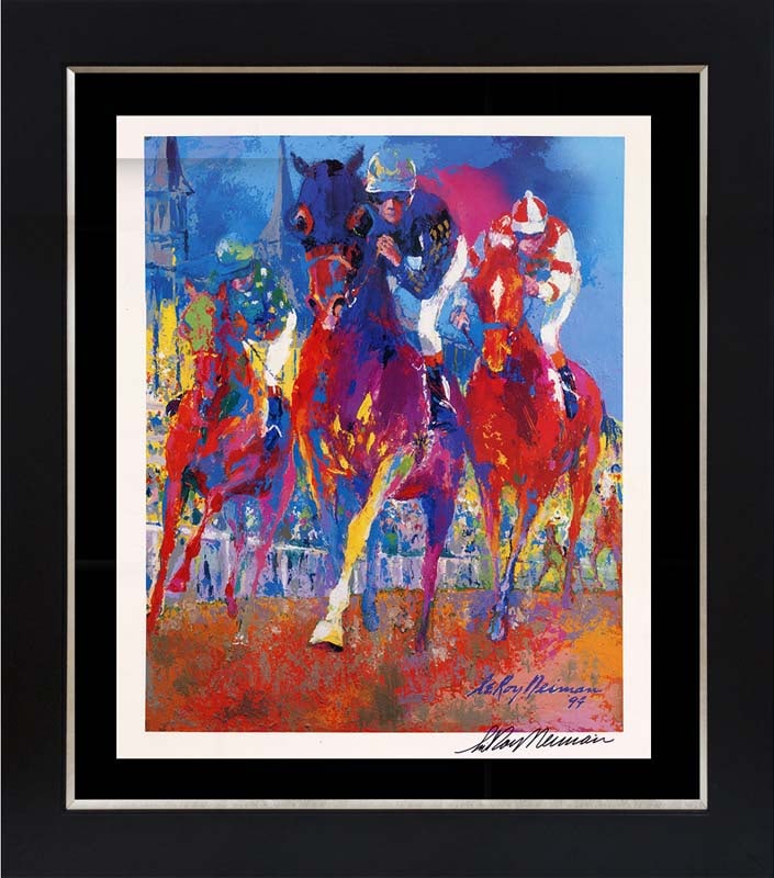 Horses Racing Leroy Neiman Lithograph Hand signed (1 of 1)