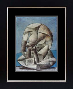 Pablo Picasso Lithograph from 1968: Pablo Picasso Lithograph from 1968 Approx 24x20 inches Custom framed and includes certificate