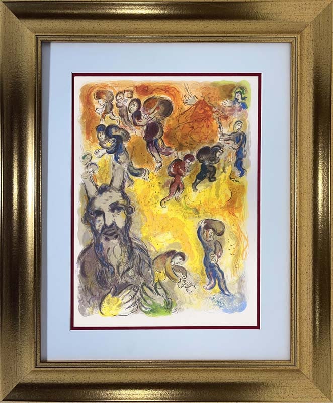Marc Chagall Original Lithograph The story of Exodus  1966 on Arches (1 of 1)