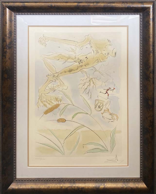Salvador Dali  Fables of Fontaine Original Lithograph Hand signed and number (1 of 1)