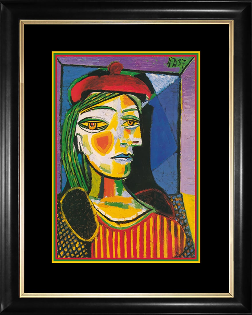 Pablo Picasso Red Beret Pablo Picasso Lithograph Collection Domaine Picasso after Picasso: Pablo Picasso Red Beret Limited Edition Lithograph after PicassoApprox. 16 x 26. Estate signed, Part of the Collection Domain Picasso. Includes certificate of authenticity.