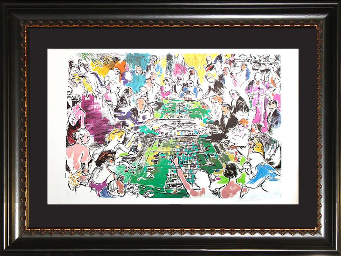 Leroy Neiman Hand signed Lithograph Gaming  The Game of Life (1 of 1)