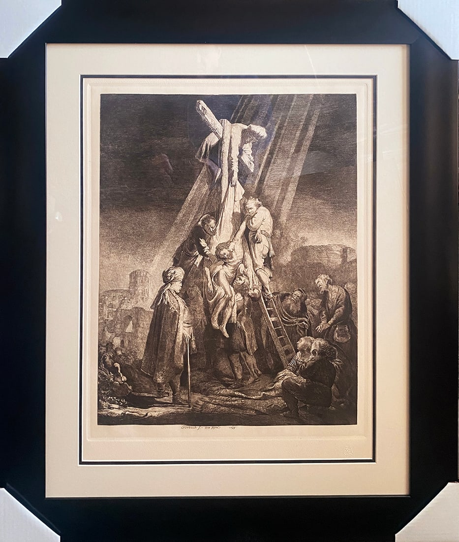 Rembrandt Christ on the Cross Etching (1 of 1)
