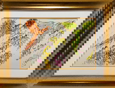 Marc Chagall Hand signed Lithograph from 1974: Marc Chagall 1974 Lithograph Hand signed by the artist. Approx 26x20 inches Includes certificate Custom framed