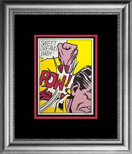 Roy Lichtenstein Color Plate Lithograph after Roy Lichtenstein 1970: Roy Lichtenstein Color Plate Lithograph after Roy Lichtenstein 1970 Signed and dated in the plate. Approx 20x28 inches. Professionally framed. Includes documentation
