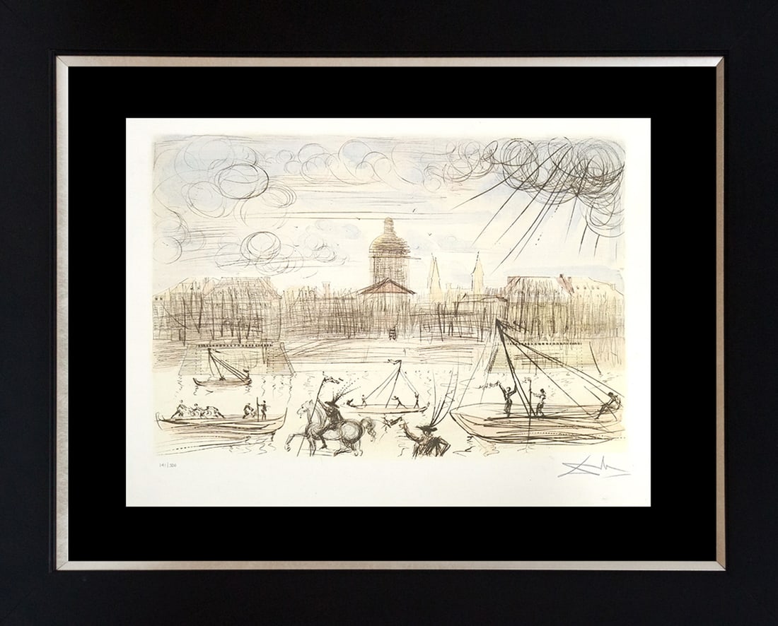 Salvador Dali  Academy des Beaux Arts Limited Edition Lithograph (1 of 1)