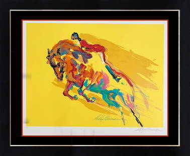 Leroy Neiman Original Lithograph hand signed by Neiman: Leroy Neiman Original Lithograph. Hand signed by Leroy Neiman Approx 28x30 inches. Custom framed. Includes certificate of authenticity.