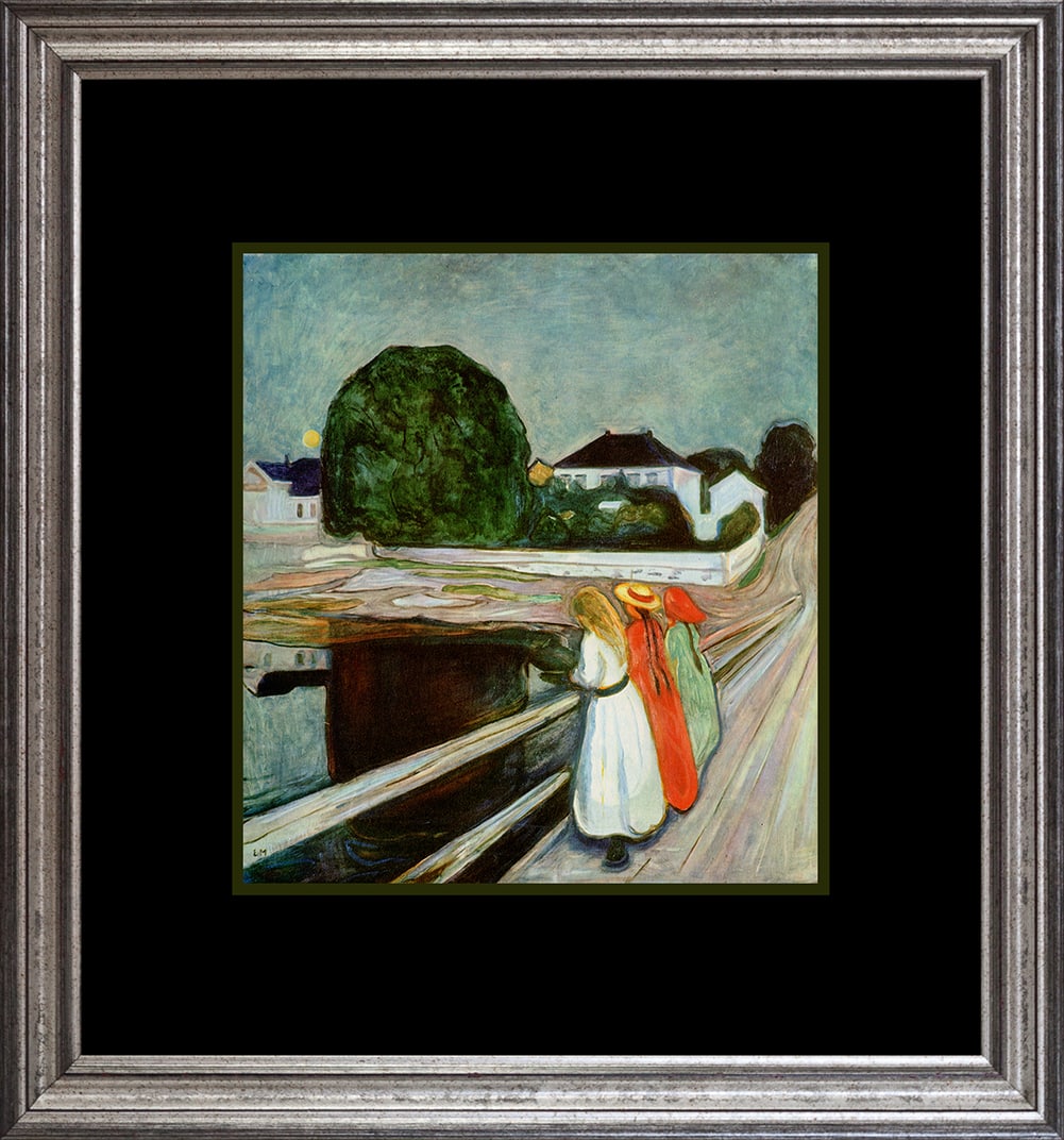 Edvard Munch Color Plate 1957 Lithograph: Edvard Munch Color Plate 1957 Lithograph. Paris. Approx 24x20 inches professionally framed.Includes certificate of authenticity.