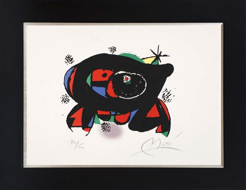 La Rana Original LIthograph by Miro Hand signed and numbered  34 of 50 edition  Limited Edition (1 of 1)