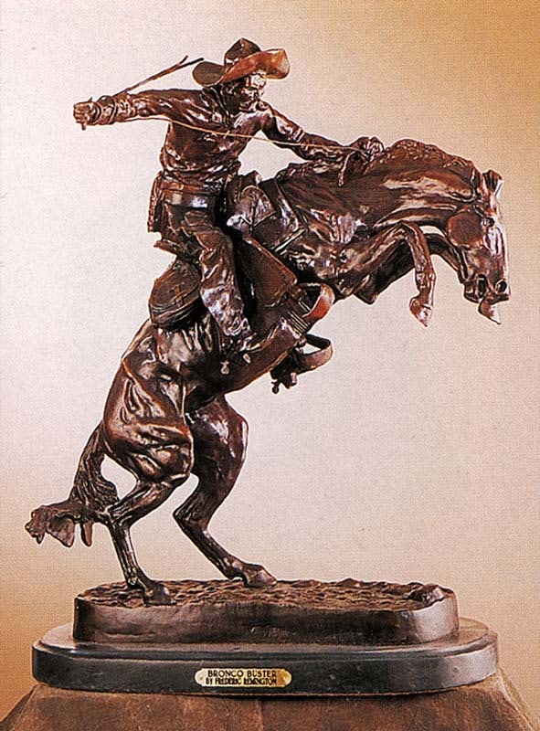 Frederic Remington Bronco Buster Bronze Sculpture (1 of 1)