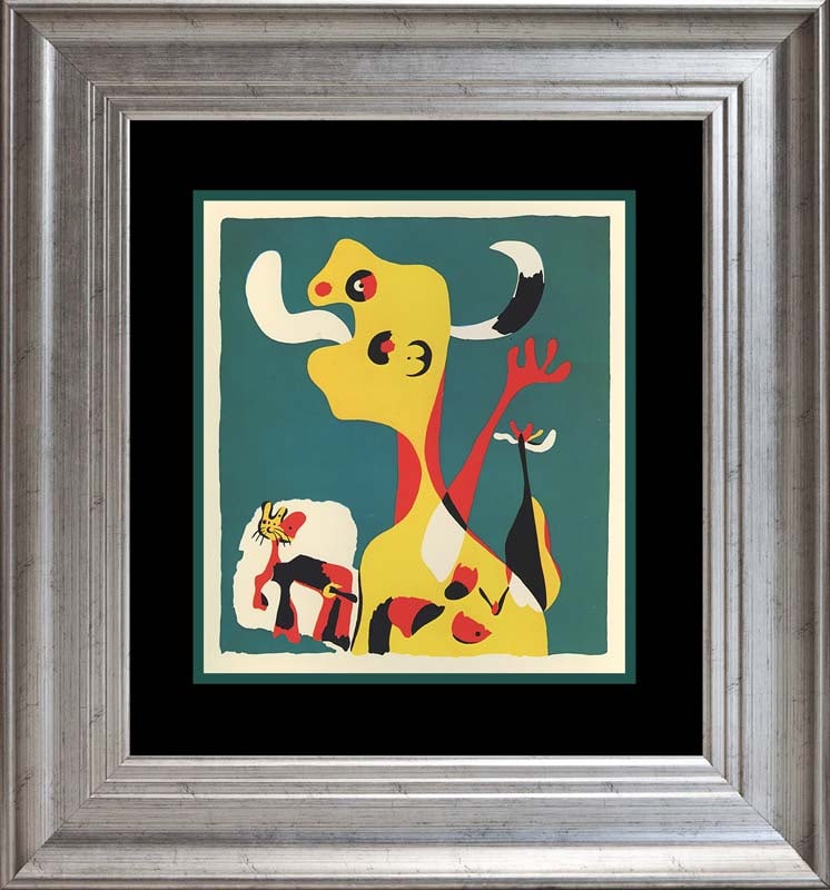 Joan Miro Color Plate Lithograph 1979: Joan Miro color Plate Lithograph from 1979. Approx 24x20 inches. Professionally framed. Includes certificate.