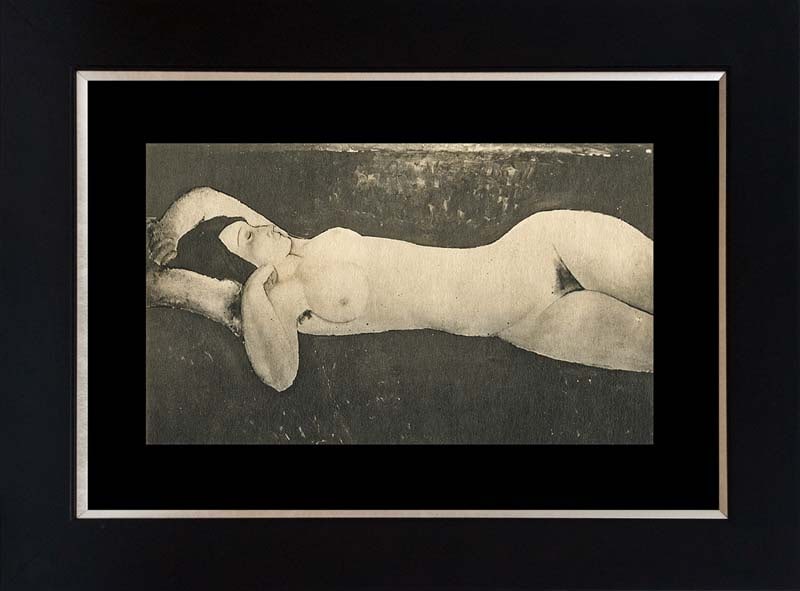 Modigliani Lithograph after Modigliani  90 year old lithograph on velum paper limited edition (1 of 1)