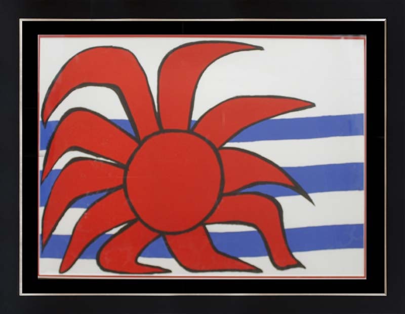 Alexander Calder original lithograph from 1974 Sunrise Sunset (1 of 1)