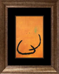 Joan Miro Color Plate Lithograph  1962: Joan Miro Color Plate Lithograph 1962. Approx 24x20 inches. Professionally framed. Includes certificate.