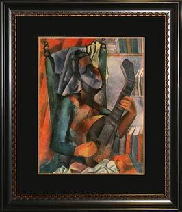 Pablo Picasso Hermitage Domain Collection Limited Edition: Pablo Picasso Hermitage Collection Domain Approx 18x22 inches. Custom framed. Includes certificate of authenticity.