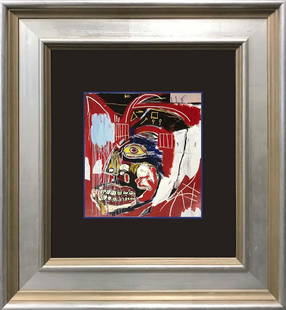 Jean -Michel Basquiat Lithograph after Basquiat from 1982: Jean Michel Basquiat Lithograph from 1981. Custom framed. Approx 22x24 inches. Includes certificate of authenticity. Jean-Michel Basquiat was born in 1960 and died in 1988 and was an American