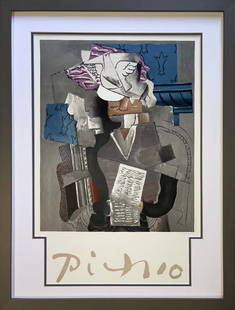 Pablo Picasso Marina Picasso Limited Edition on paper 1984: Pablo Picasso Lithograph Marina Picasso Collection Hand signed by Marina Picasso from 1982. Authorized by Picasso. Signed in the plate Approx 24x19 inches image size Custom framed and includes certifi