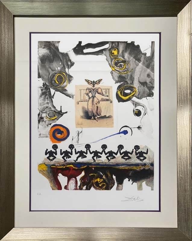 Salvador Dali Lithograph Limited Edition embossed hand signed and numbered (1 of 1)