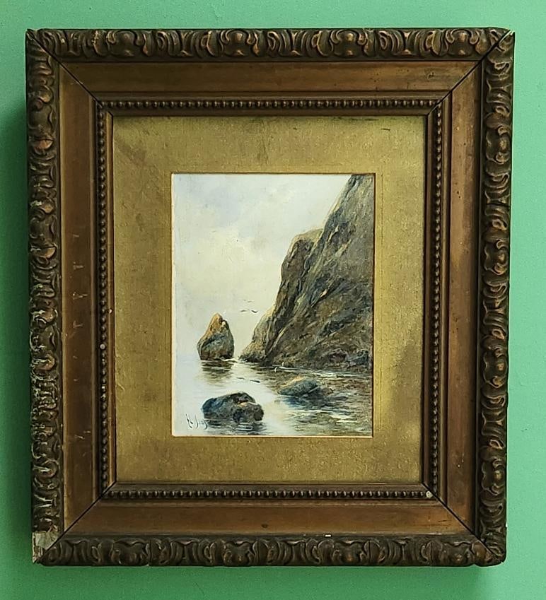 Sanz OLD ITALIAN PAINTING SIGNED SANZ 20TH CENTURY. MARINE LANDSCAPE (1 of 1)