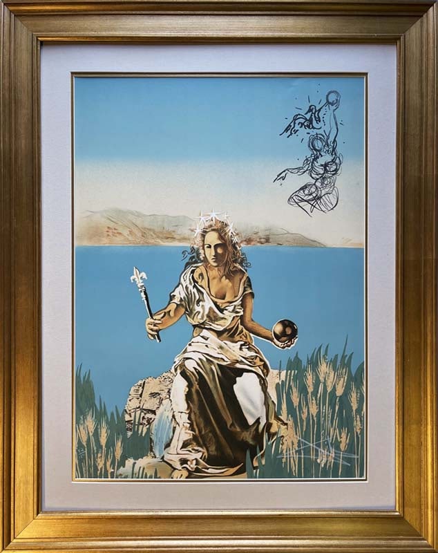 Salvador Dali Limited Edition  Coronation of Gala Original Lithograph Hand signed and numbered. (1 of 1)