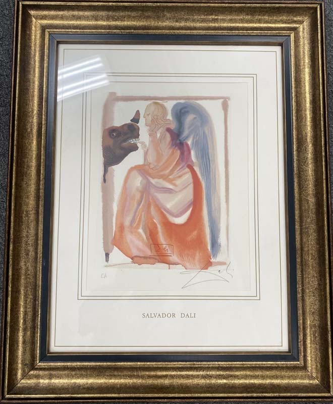 Salvador Dali Lithograph  Hand signed Divine Comedy 1964 (1 of 1)