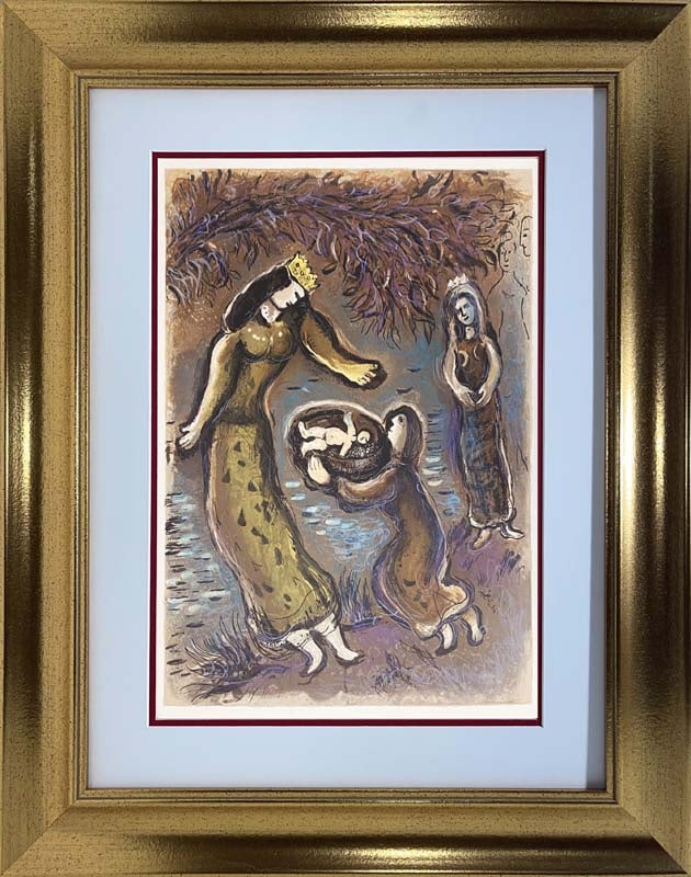 Marc Chagall Original Lithograph The story of Exodus  1966 on Arches (1 of 1)