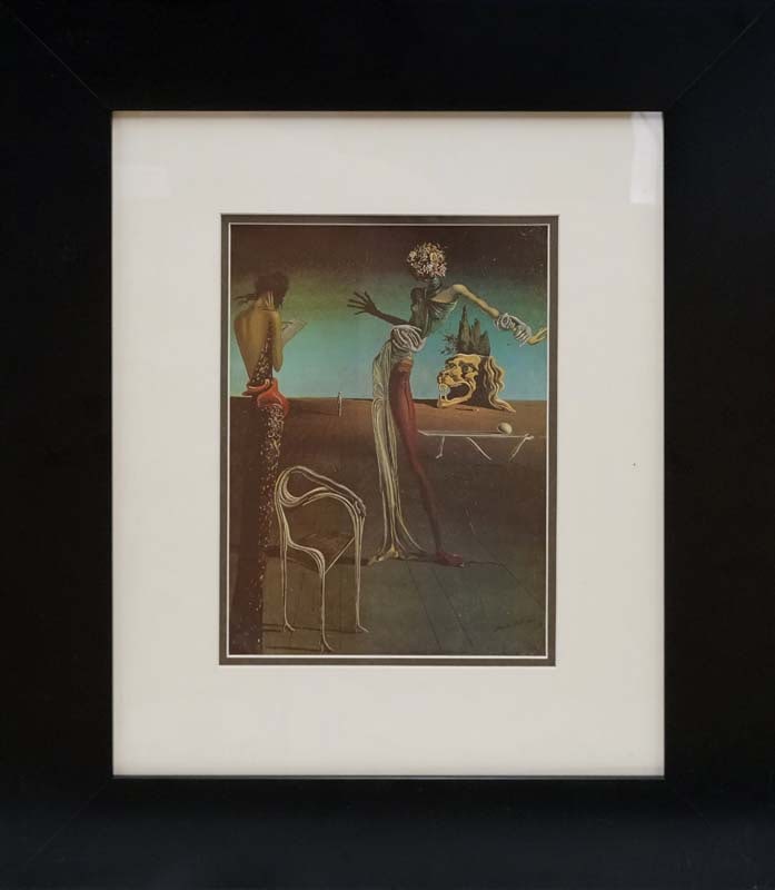 Salvador Dali Color Plate Lithograph from 1979: Salvador Dali Color Plate Lithograph Approx 20x24 inches. Professionally framed. Includes certificate of authenticity.