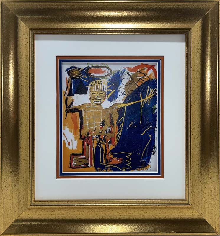 Jean -Michel Basquiat Lithograph from 1991: Jean Michel Basquiat Lithograph from 1991 Approx 20x22 inches. Includes certificate of authenticity. Professionally framed.