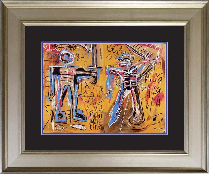 Jean -Michel Basquiat Lithograph from 1984: Jean Michel Basquiat Lithograph from 1984 Approx 24x20 inches Custom framed and includes certificate