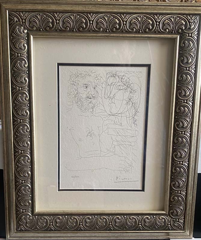 Pablo Picasso lithograph numbered limited edition of 300 with official Museum stamp (1 of 1)
