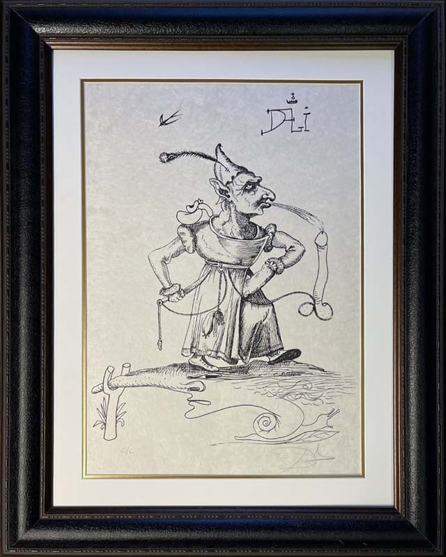 Salvador Dali Pantagruel (Les Songes Drolatiques de Pantagruel) Limited Edition Lithograph Hand (1 of 1)