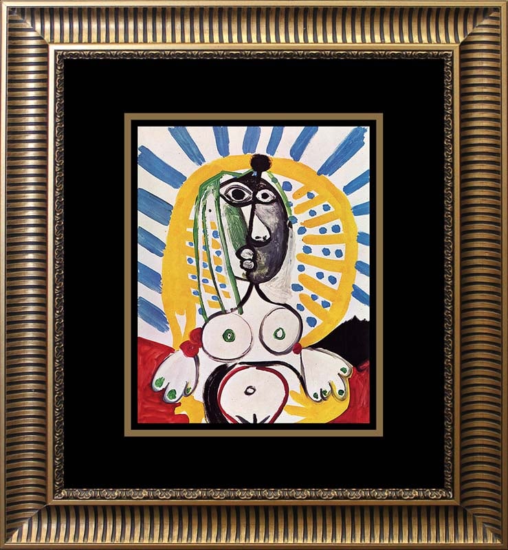 Pablo Picasso Lithograph from 1968: 1968 Lithograph Pablo Picasso Approx 24x20 inches. Includes certificate of authenticity. Professionally framed.