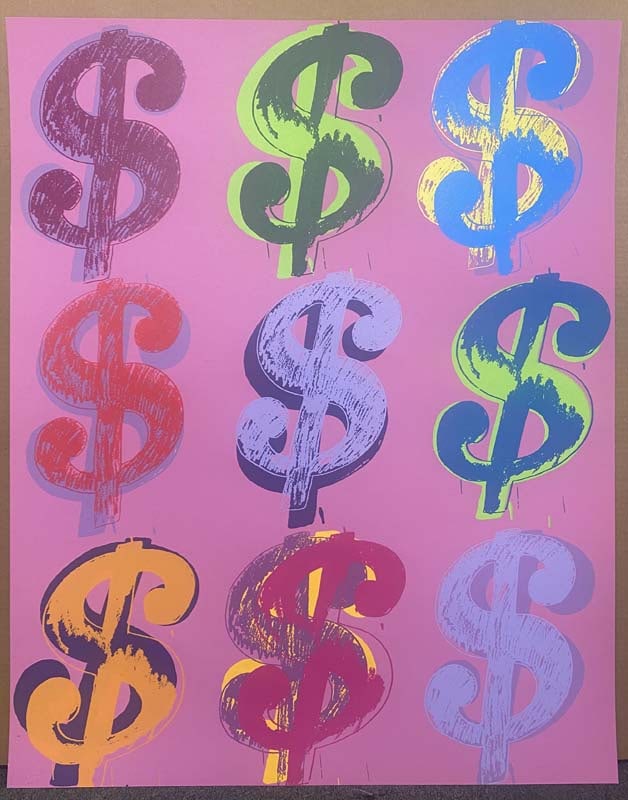 Andy Warhol Serigraph $9 Screenprint from 1982 (1 of 1)