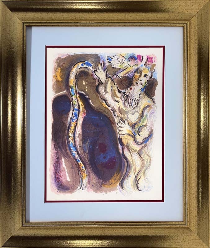 Marc Chagall Original Lithograph The story of Exodus  1966 (1 of 1)