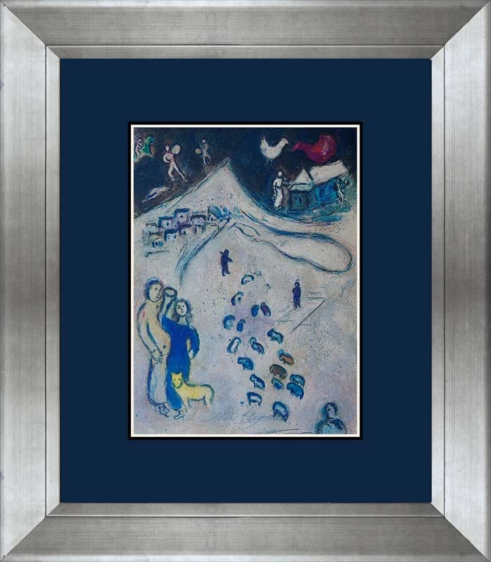 Marc Chagall Hand Signed Lithograph after Chagall: Marc Chagall Hand Signed Lithograph Approx 20x24 inches Custom framed. Hand signed by Marc Chagall. Includes certificate of authenticity.