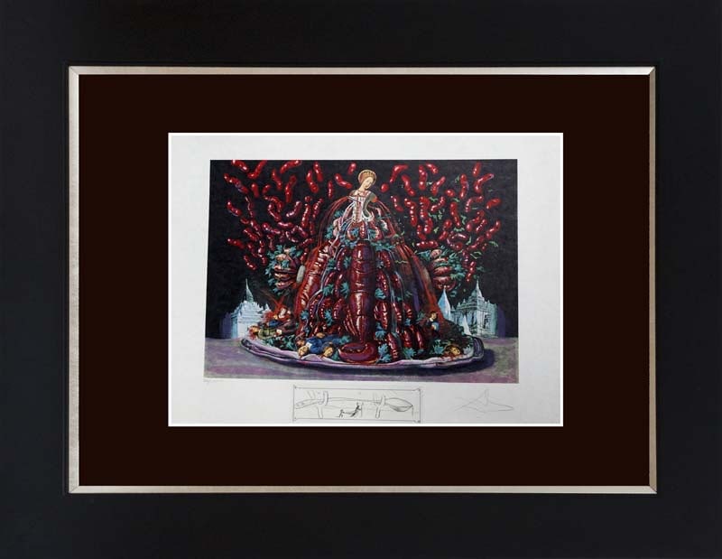 Salvador Dali Les Canibalismes de l'Automne from Les Diners de Gala 1977. Limited Edition Lithograph (1 of 1)