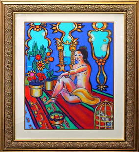 Katherine Arion Hand Signed Limited Edition Rare find: Limited Edition Katherine Arion 28x24 inches Hand signed by the artist. Includes certificate of authenticity. Custom framed.