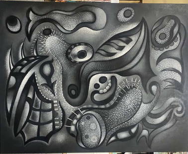 Original oil on canvas by Katherine Arion: Mixed Media original on canvas Katherine Arion One of a kind. Hand signed by the artist. On canvas Approx 40x30 inches Custom framed and includes certificate