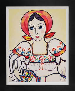 Original on canvas by Katherine Arion: Original on canvas by Katherine ArionOriginal on canvas. Hand signed by the artist. One of a kind original Approx 30 x 26 inches. Includes Letter of Authenticity.