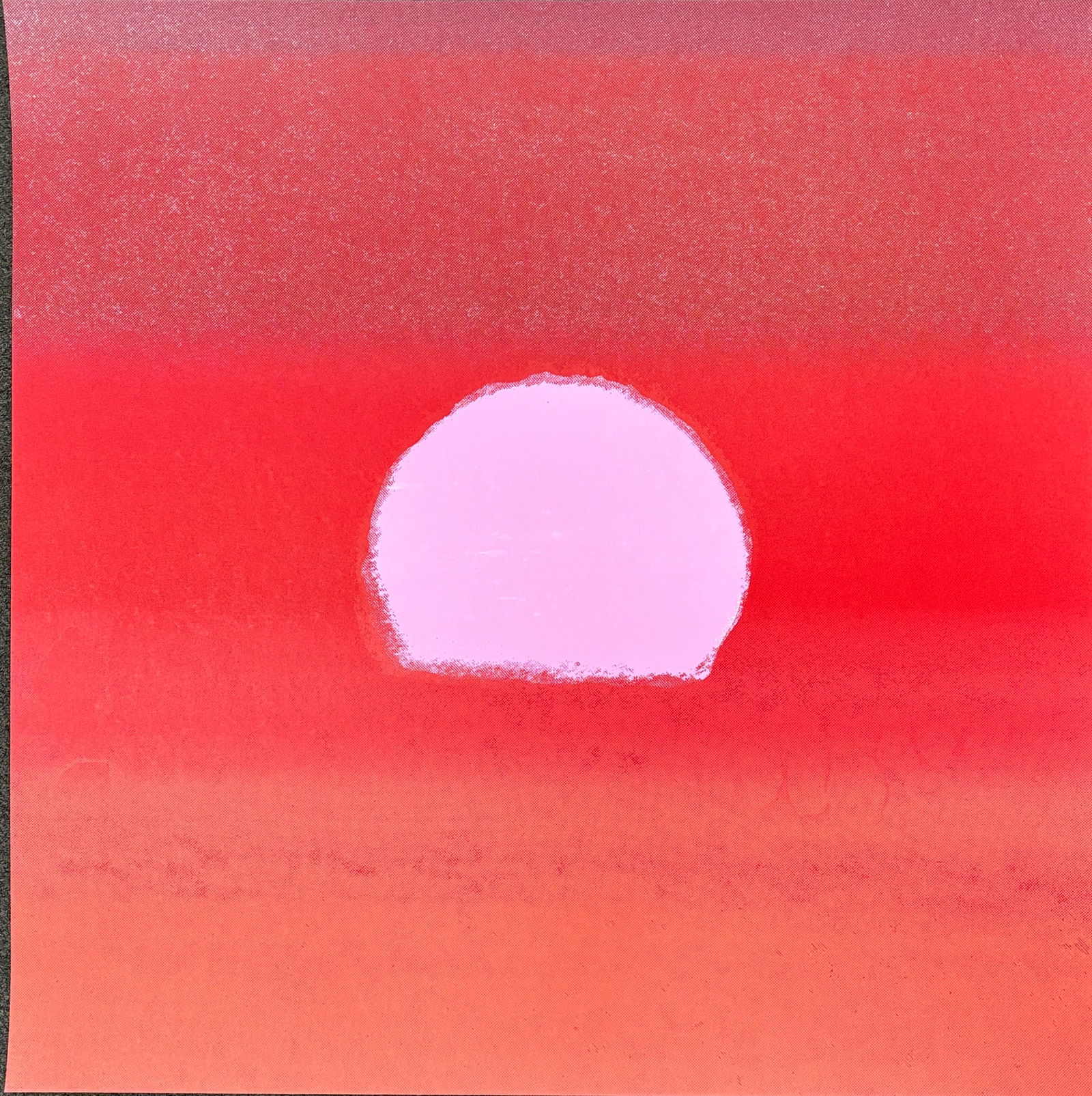 Andy Warhol  from 1972 Sunset Unique Edition Original Serigraph Silkscreen in colors. (1 of 1)