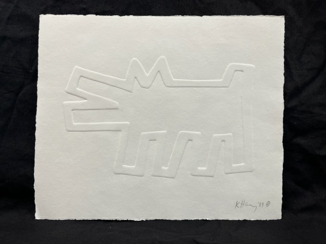 Keith Haring engraving on paper original (1 of 1)