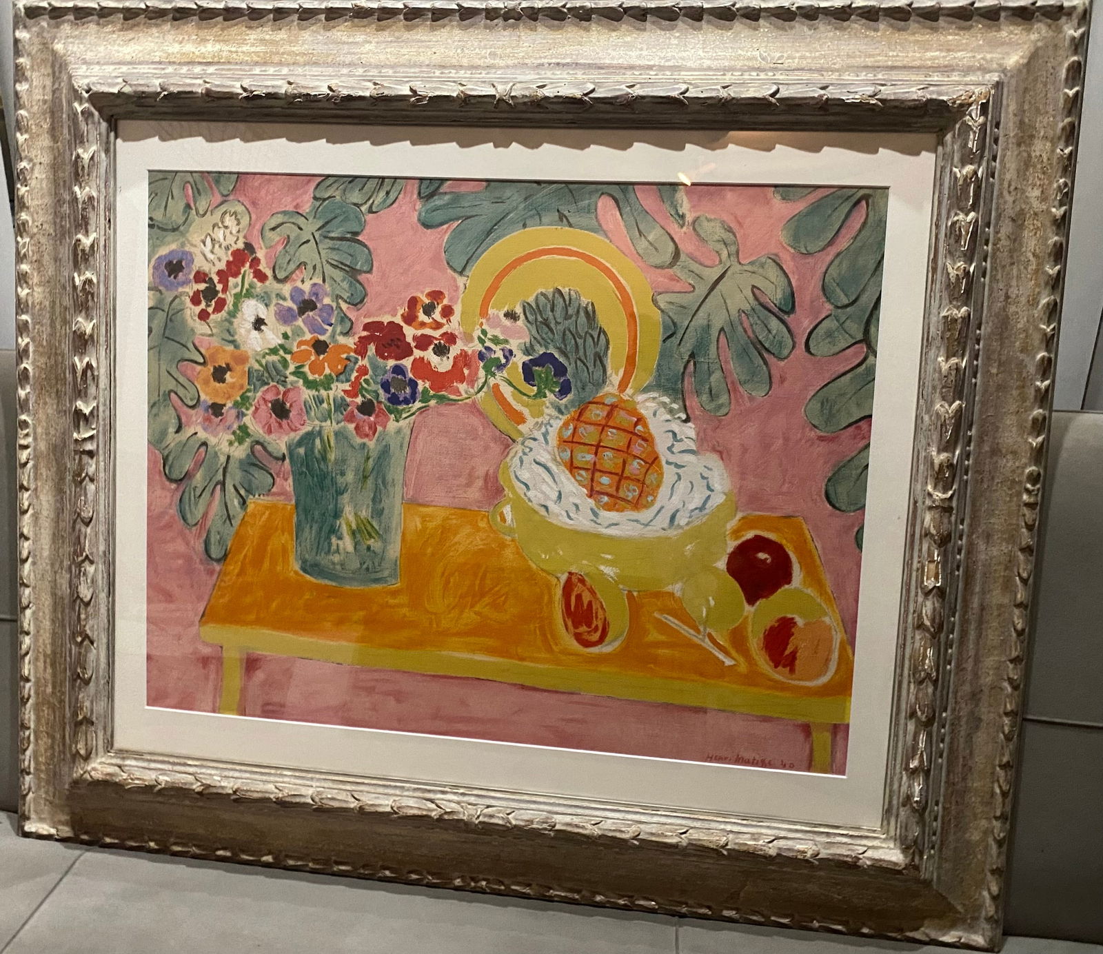 Henri Matisse Pochoir on paper signed 1940 (1 of 1)