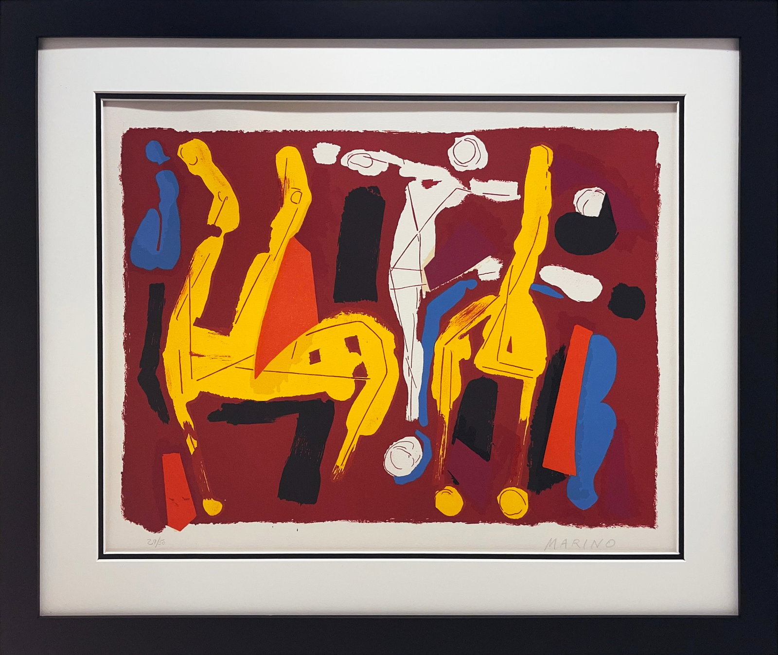 Mario Marini Serigraph hand signed and numbered Limited Edition: Mario Marini Serigraph hand signed and numbered Limited Edition Approx 28x22 inches Custom framed and includes certificate